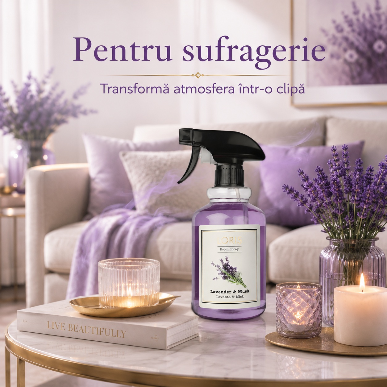 Loris Pafum Lavender & Musk pentru sufragerie transformă atmosfera &icirc;ntr-o clipă