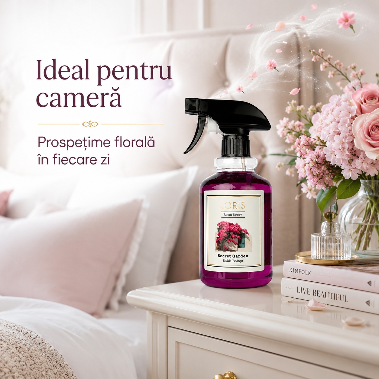 Loris Pafum Secret Garden ideal pentru cameră prospețime florală &icirc;n fiecare zi