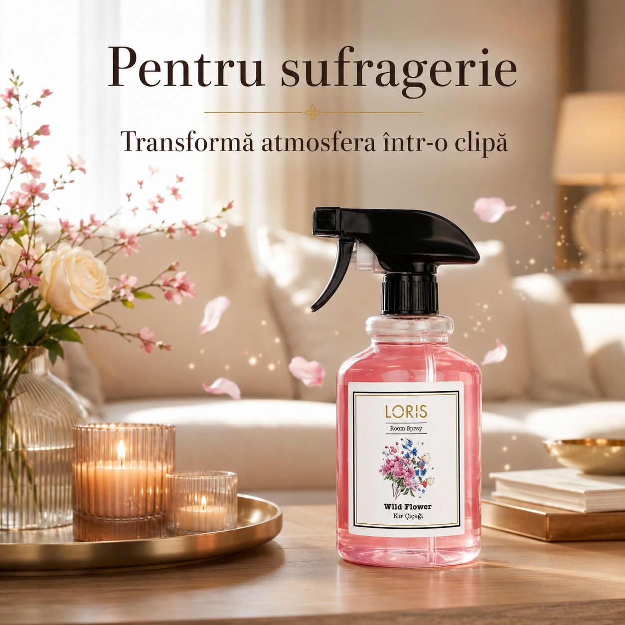 Loris Pafum Wild Flower parfum ambiental floral pentru sufragerie și dormitor