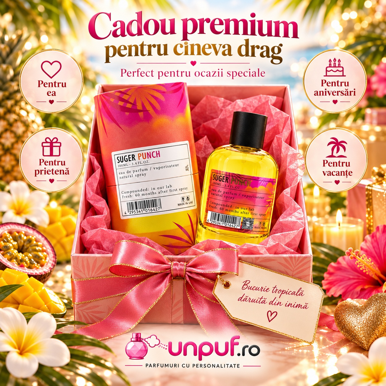Aro-Fac Suger Punch parfum de damă cadou premium pentru aniversări vacanțe și ocazii speciale