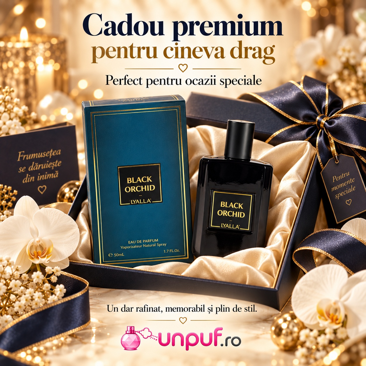 Black Orchid Yalla parfum unisex cadou premium pentru ocazii speciale și seri elegante