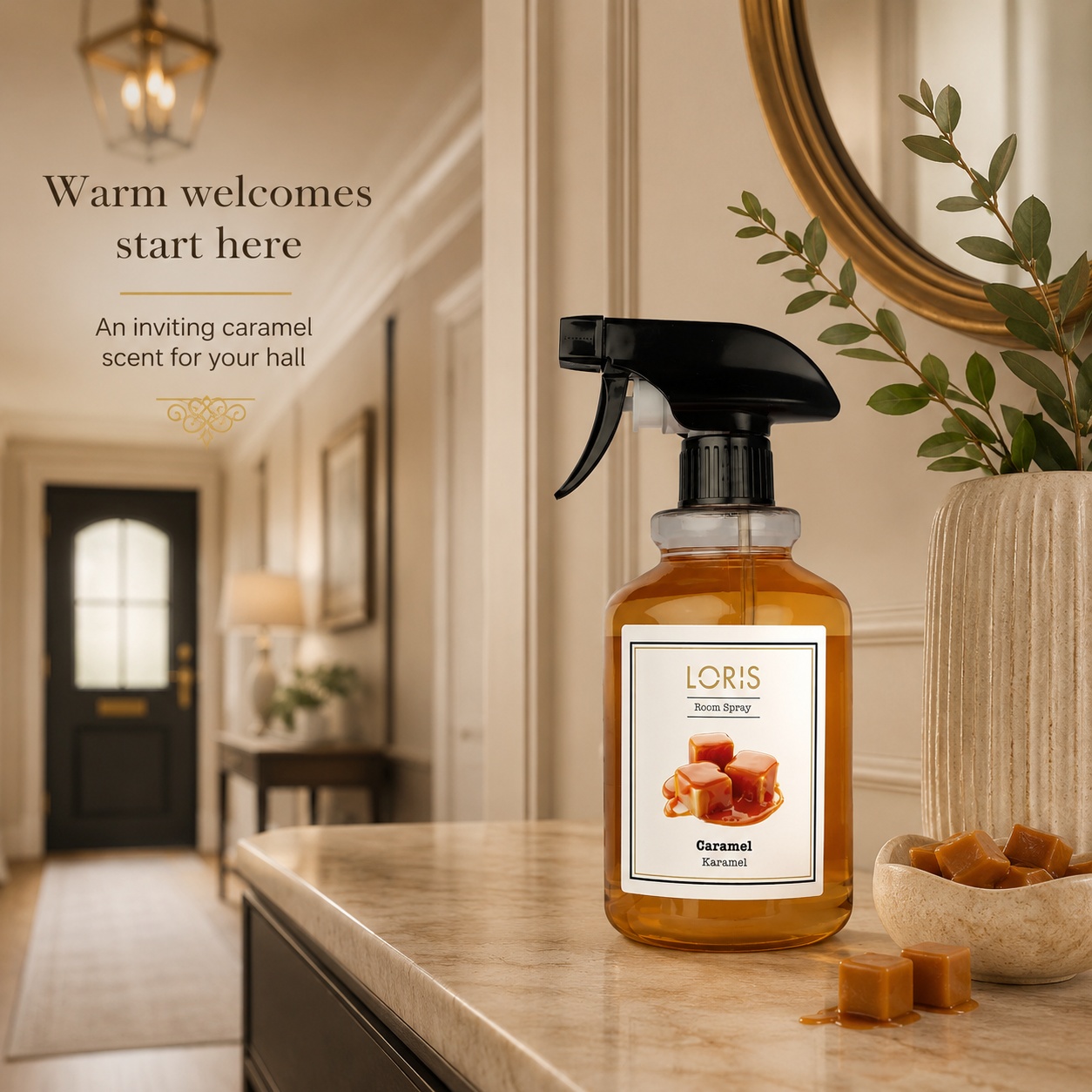 Loris Caramel odorizant ideal pentru hol aromă caldă și primitoare