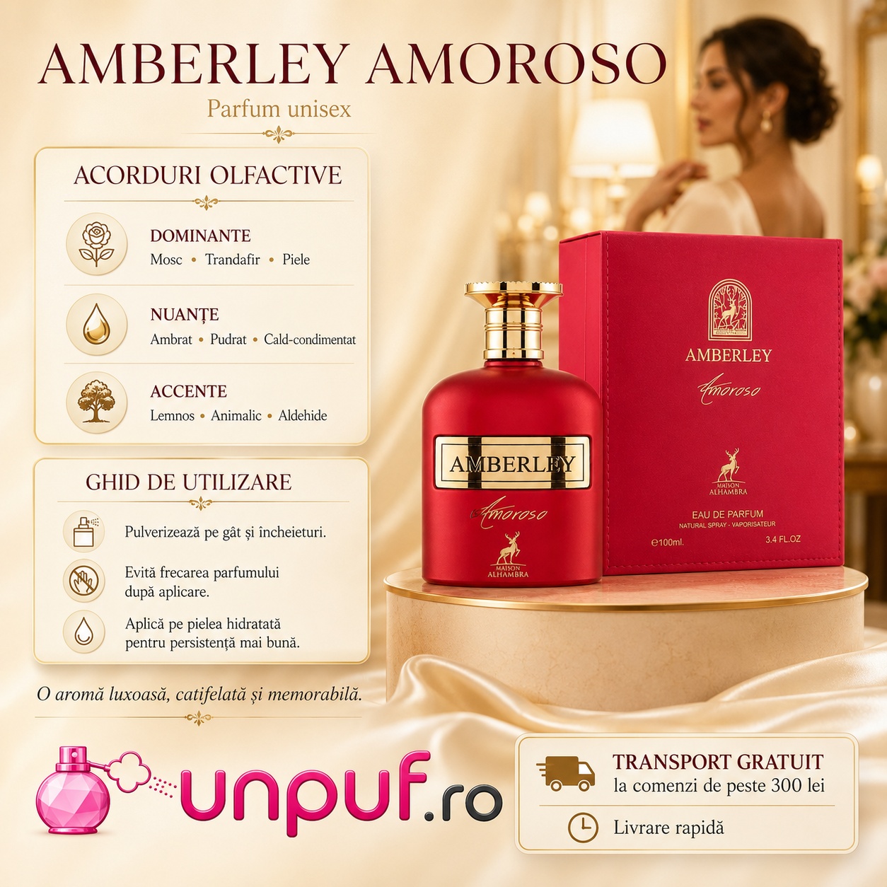 Alhambra Amberley Amoroso Maison Alhambra design luxos și prezentare premium