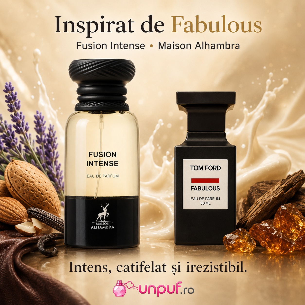 Alhambra Fusion Intense Maison Alhambra inspirat din Fabulous parfum unisex oriental ambrat