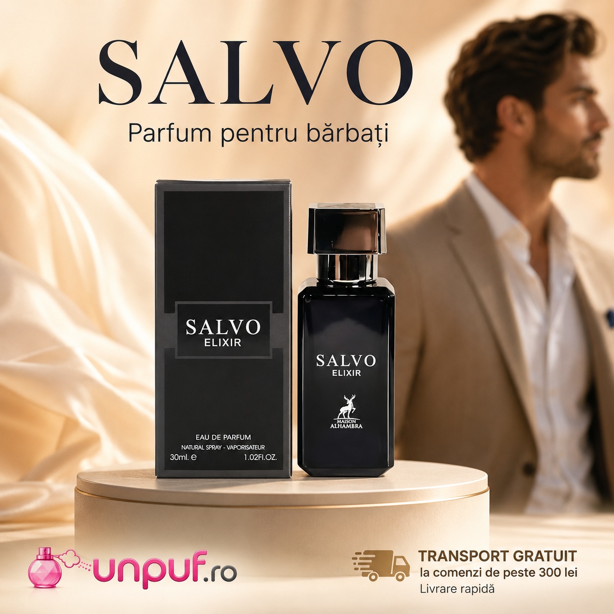 Alhambra Salvo Elixir ghid de utilizare parfum bărbătesc aromatic condimentat 30 ml