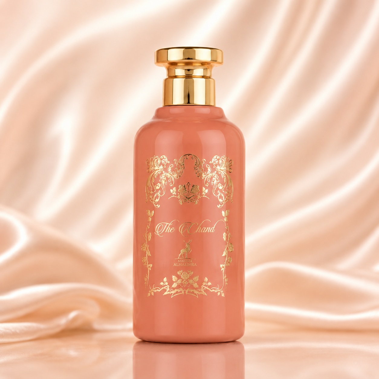Sticlă Parfum Alhambra The Chant Maison Alhambra 100 ml pe fundal satinat premium
