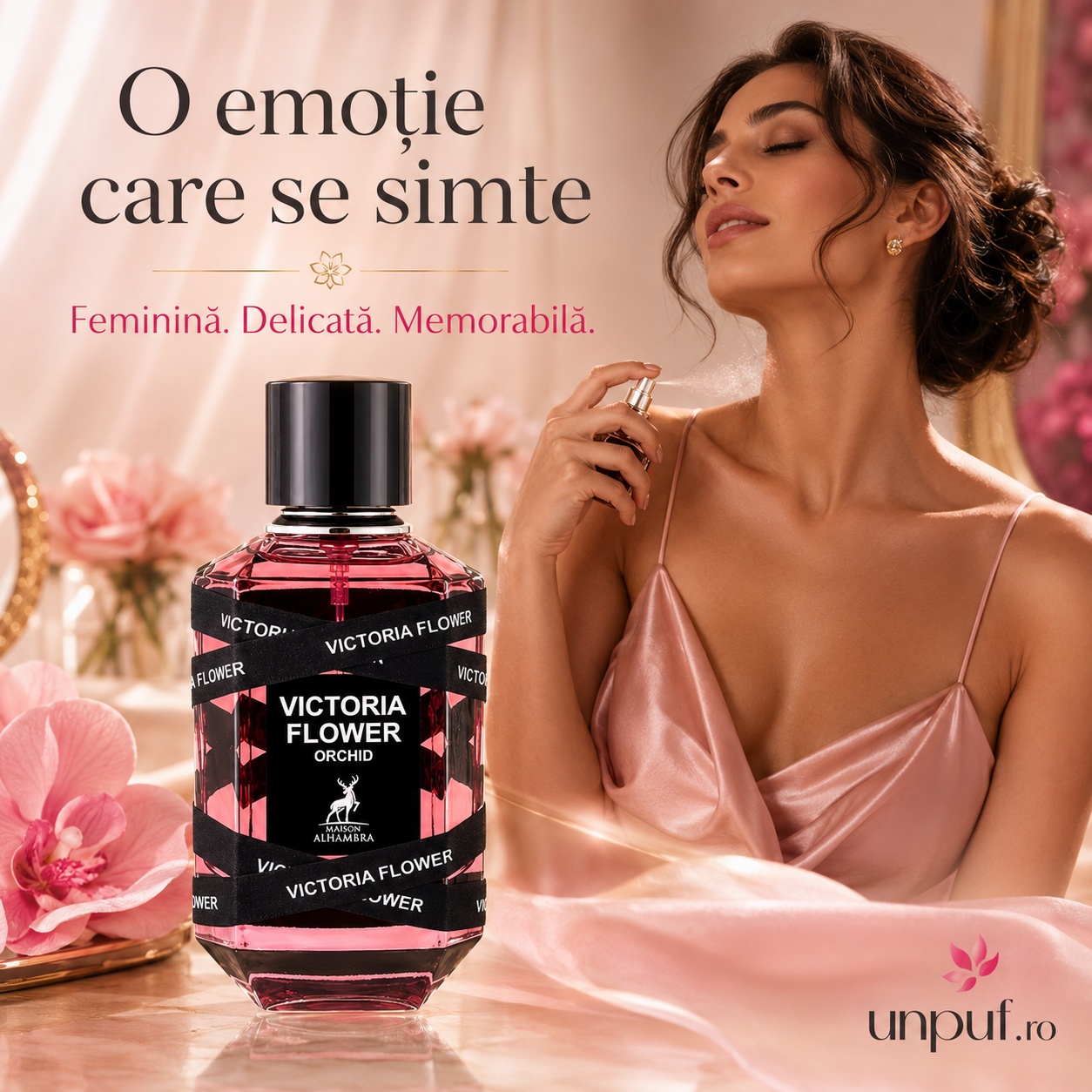 Alhambra Victoria Flower Orchid parfum feminin, delicat și memorabil