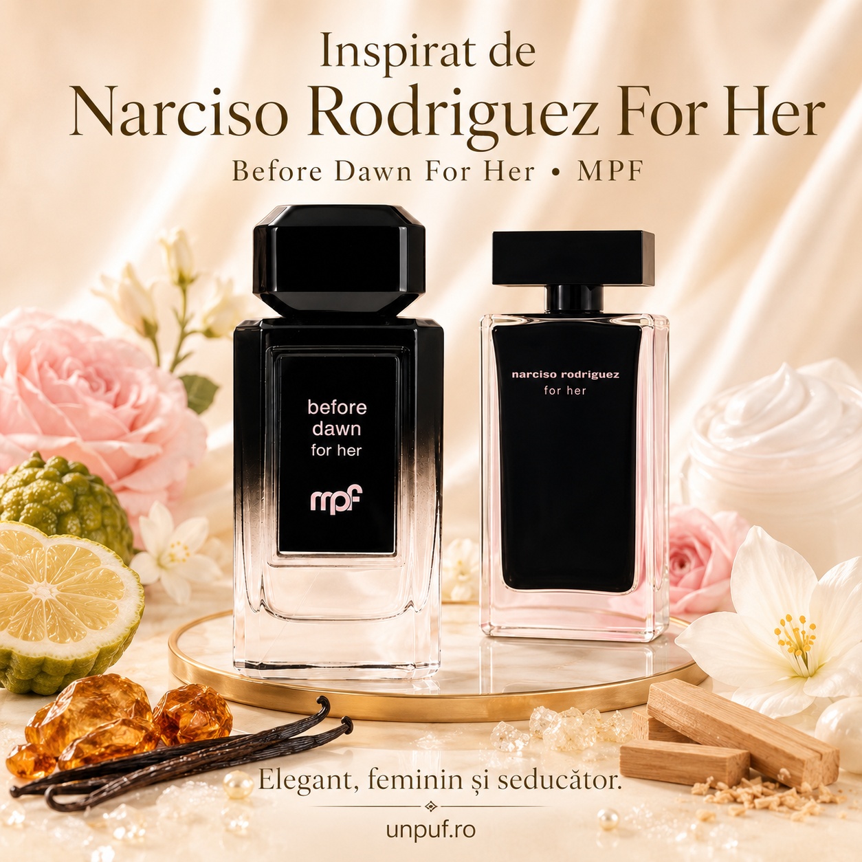 My Perfumes Before Dawn For Her inspirat de Narciso Rodriguez For Her, parfum elegant, feminin și seducător