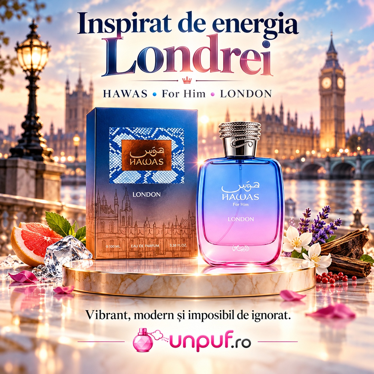 Rasasi Hawas London inspirat de energia Londrei