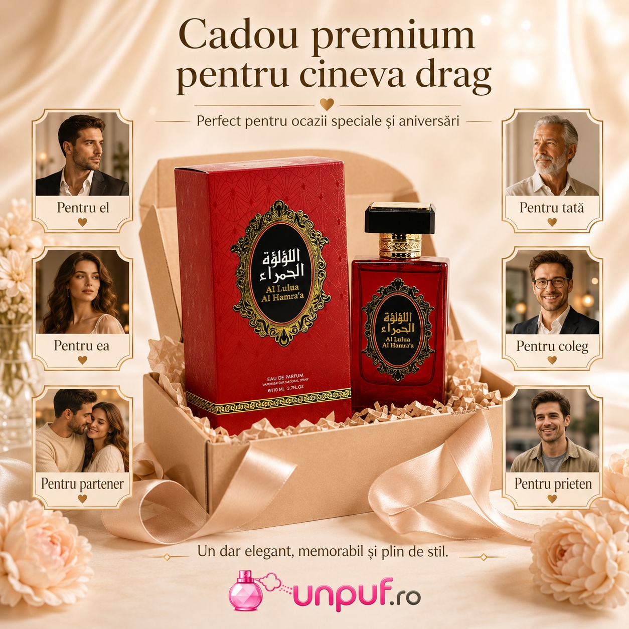 Al Lulua Al Hambra cadou premium pentru femei, bărbați, tată, partener, coleg sau prieten