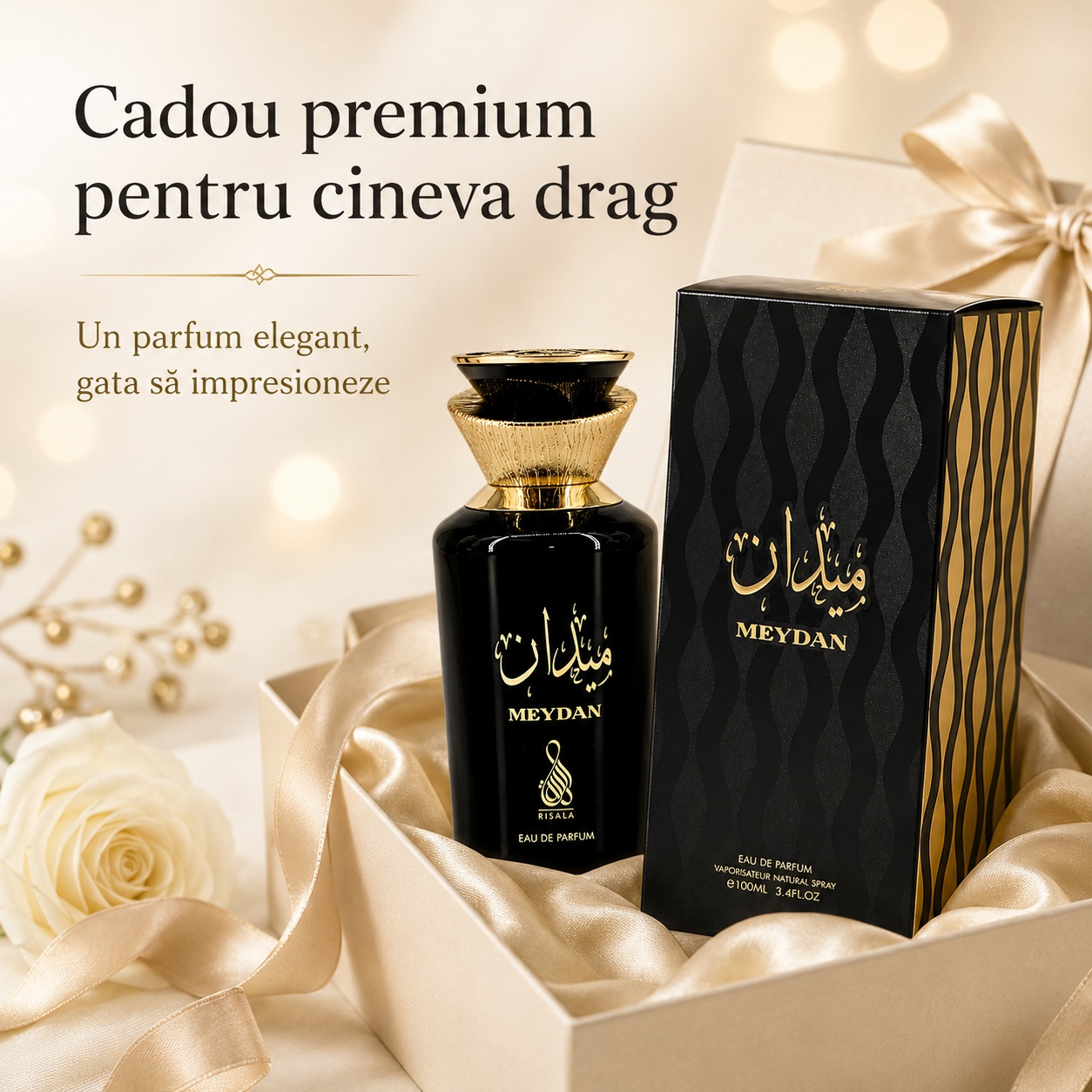 Meydan Risala cadou premium pentru cineva drag, parfum elegant gata să impresioneze