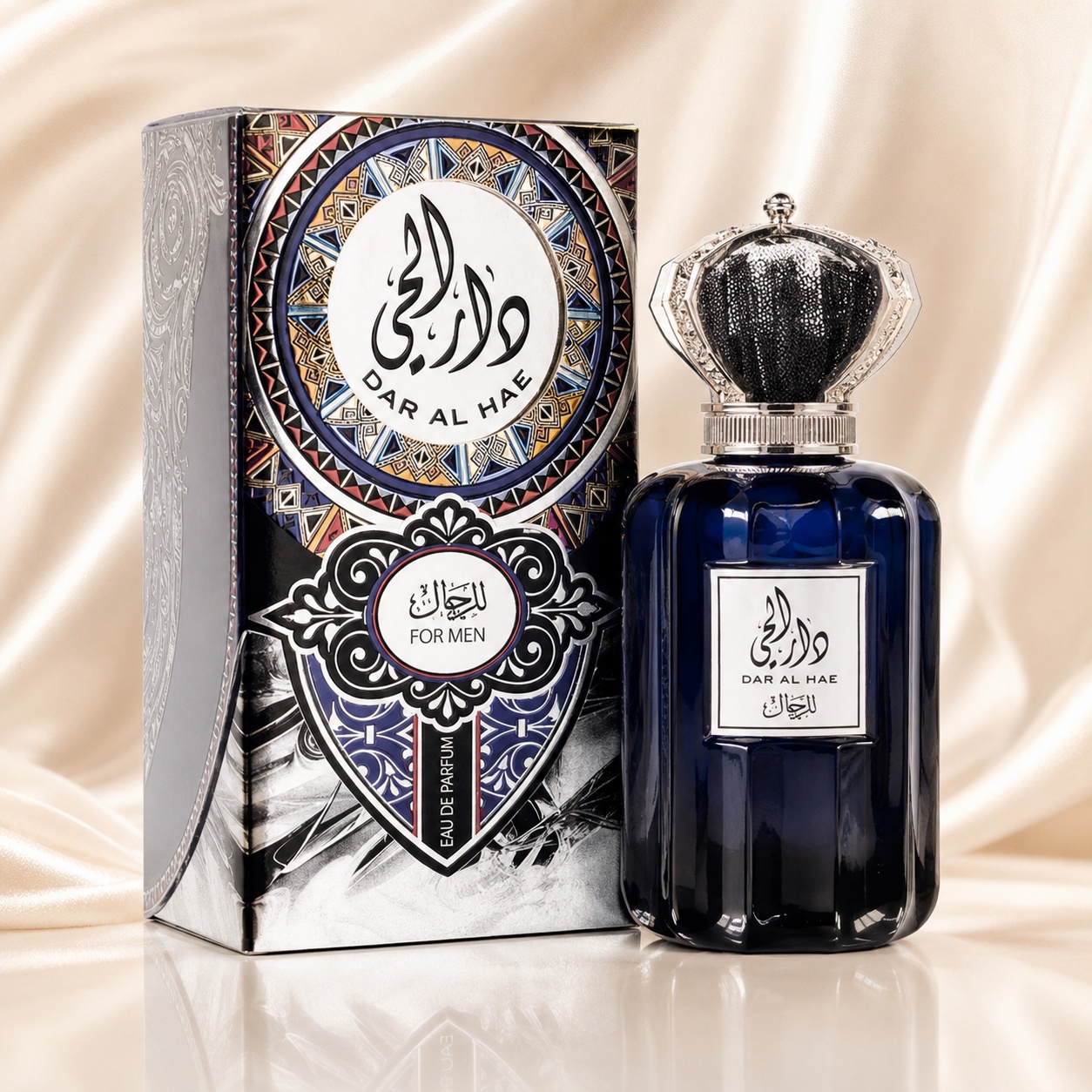 Parfum Arăbesc Ard Al Zaafaran Dar Al Hae For Men 100 ml cu sticlă albastră și cutie premium