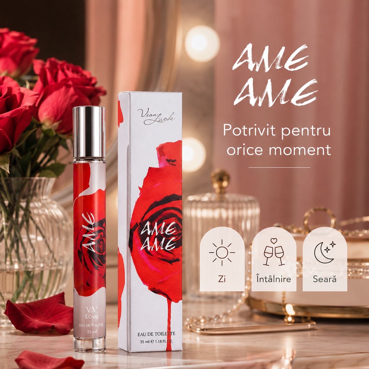 Parfum Ame Ame 35 ml potrivit pentru zi &icirc;nt&acirc;lnire și seară