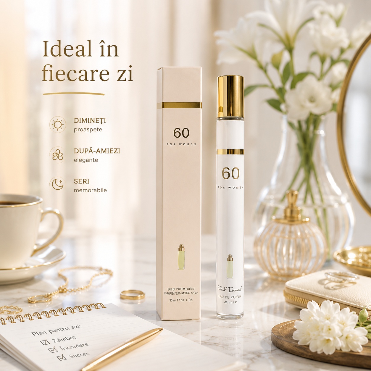 Parfum 60 For Women 35 ml ideal &icirc;n fiecare zi dimineți proaspete după amiezi elegante seri memorabile