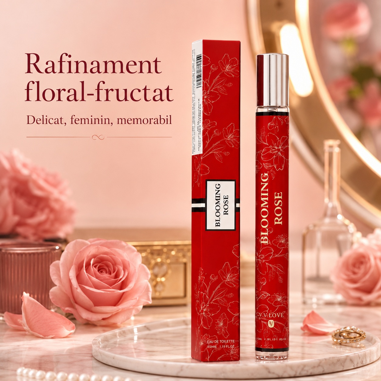 Blooming Rose V.V. Love parfum damă rafinament floral fructat delicat feminin memorabil