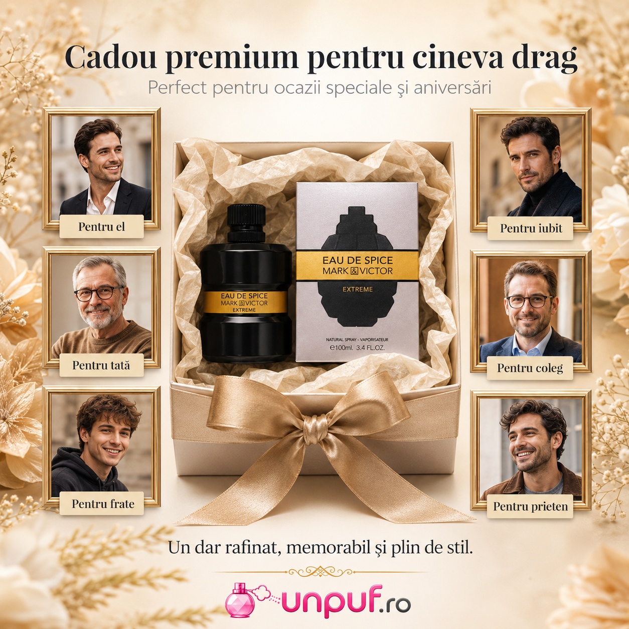 Eau De Spice Extreme Mark & Victor cadou premium pentru el pentru tată pentru frate pentru iubit pentru coleg și prieten