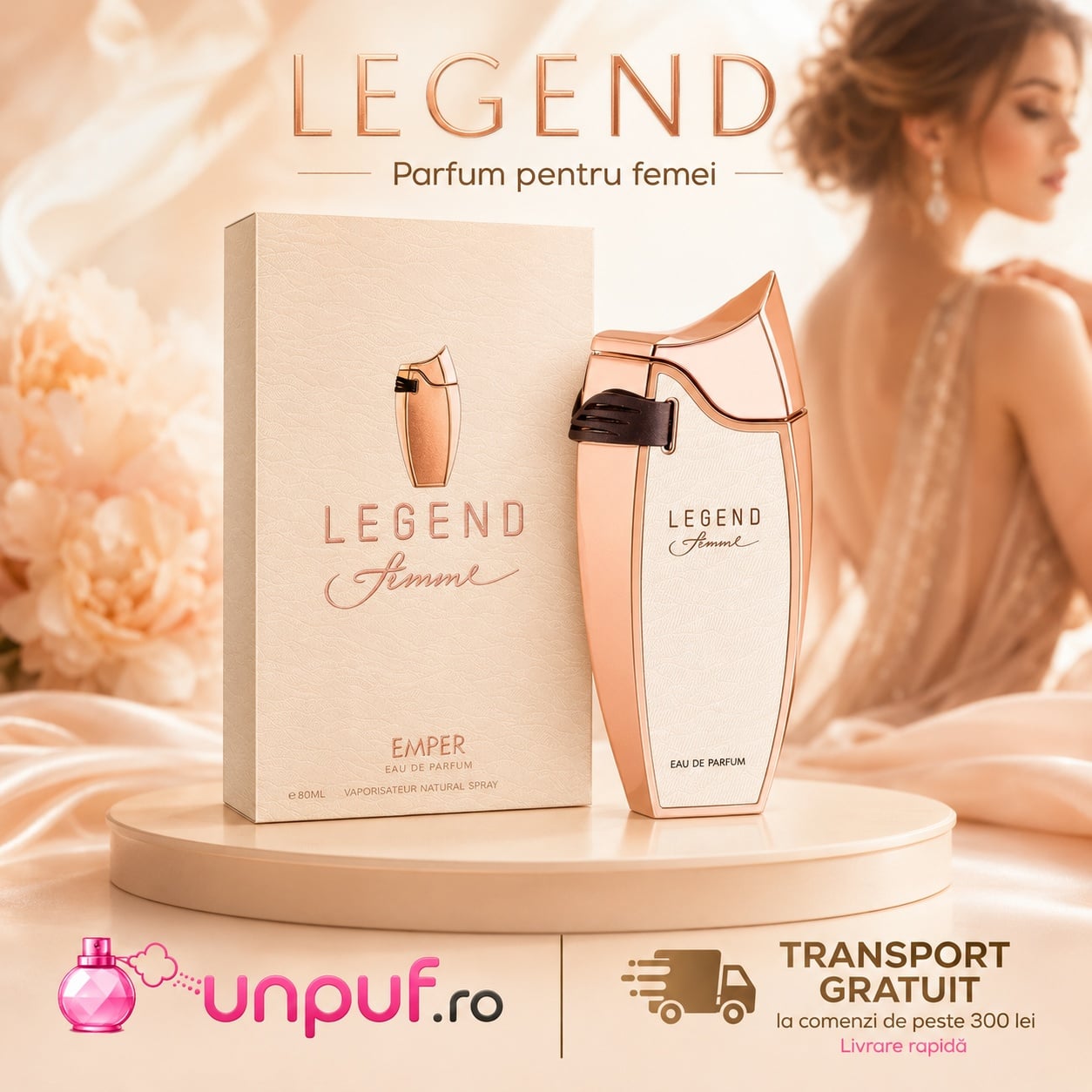 Emper Legend Femme parfum floral fructat elegant, luminos, memorabil și persistent