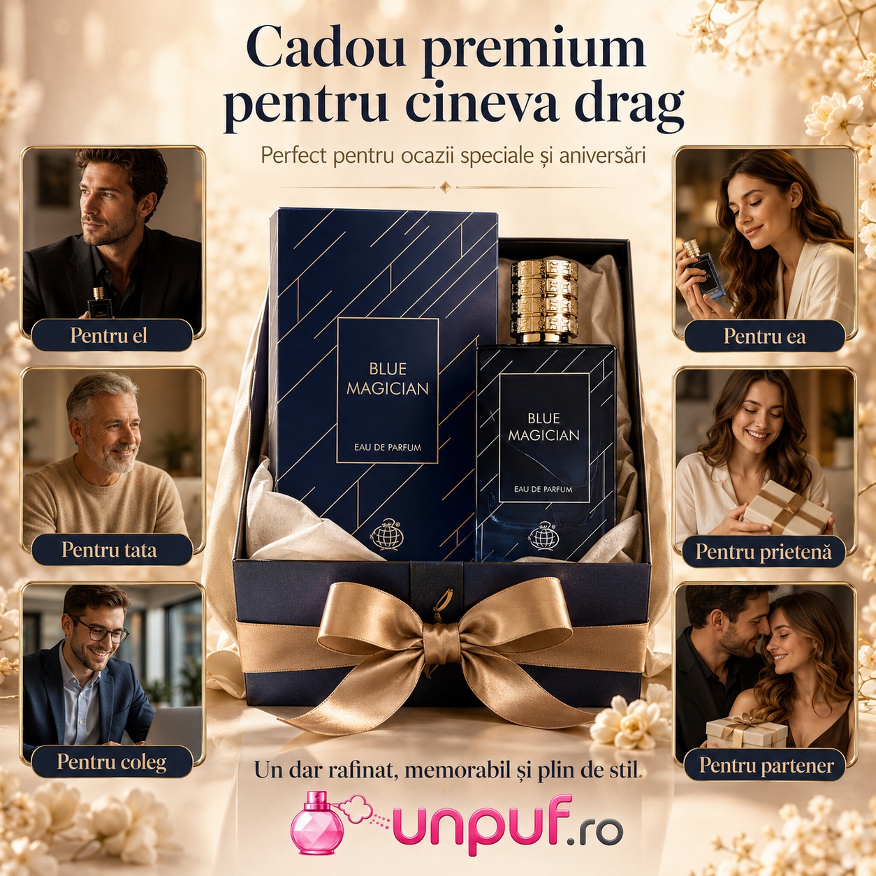 Blue Magician Fragrance World cadou premium pentru el pentru ea pentru tata pentru coleg pentru prietenă și partener