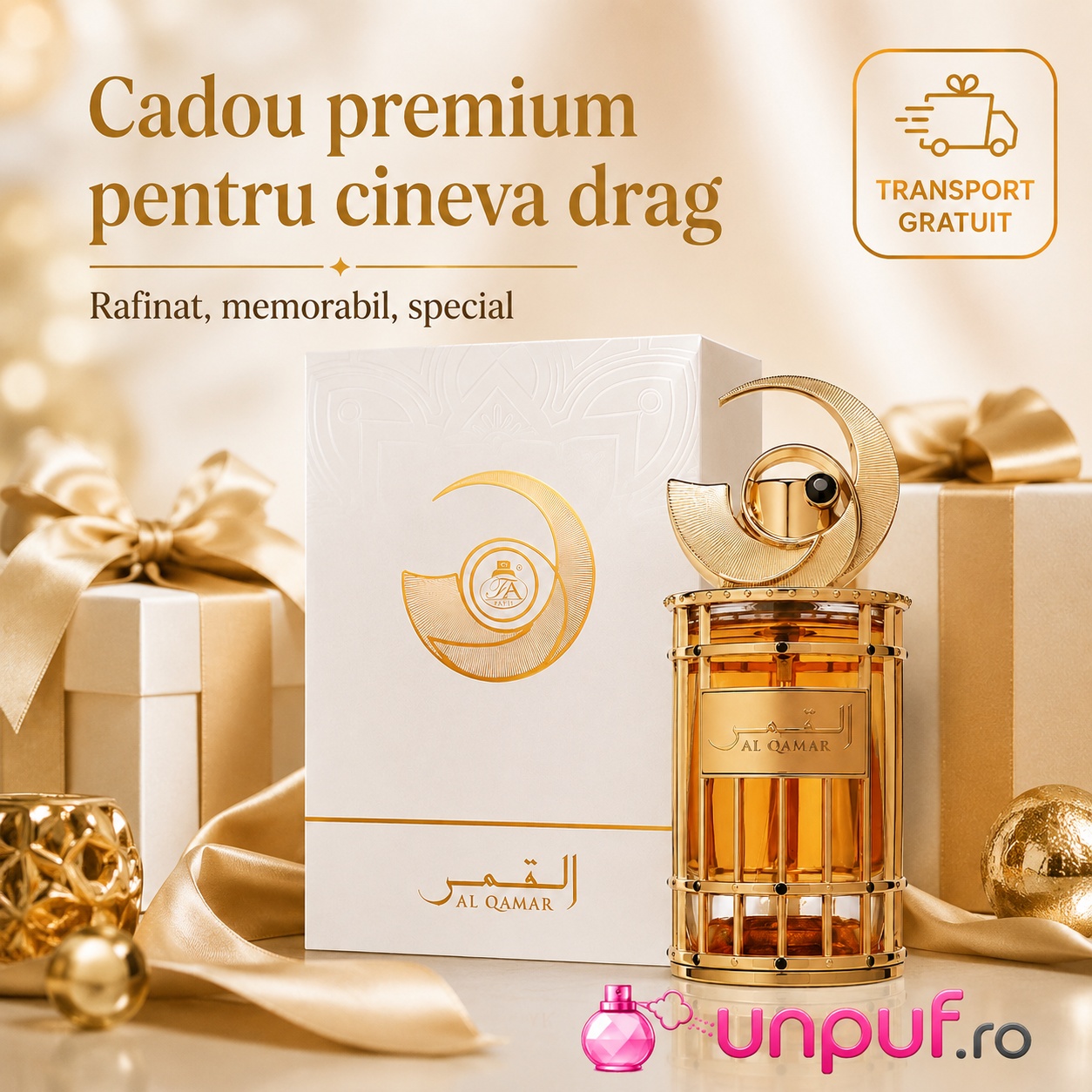 Cadou premium French Avenue Al Qamar pentru ea, pentru el, mamă, tată, soră, frate, prietenă sau partener
