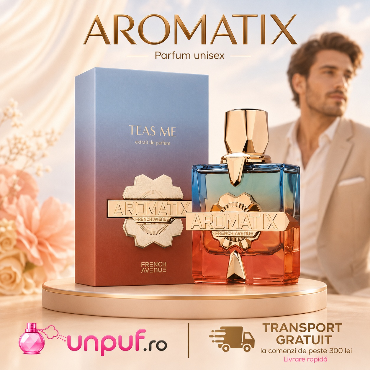 French Avenue Aromatix Teas Me parfum unisex fresh, luminos, elegant și persistent, disponibil pe unpuf.ro