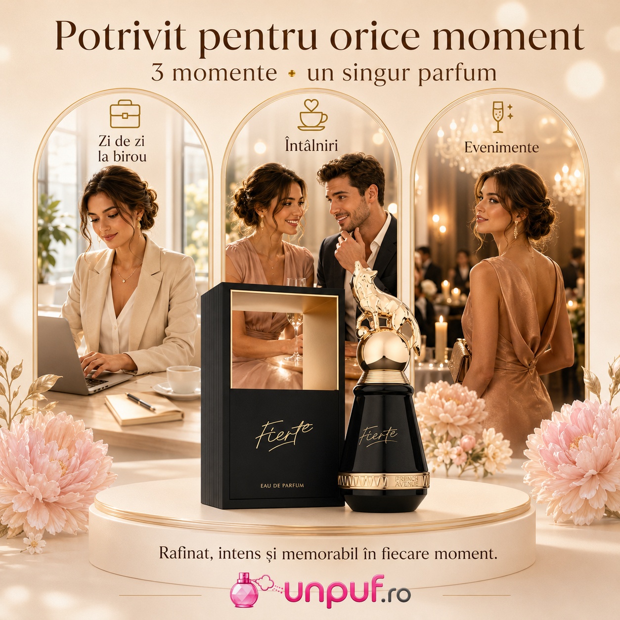 Parfum Fierte French Avenue potrivit pentru zi de zi, birou, &icirc;nt&acirc;lniri și evenimente