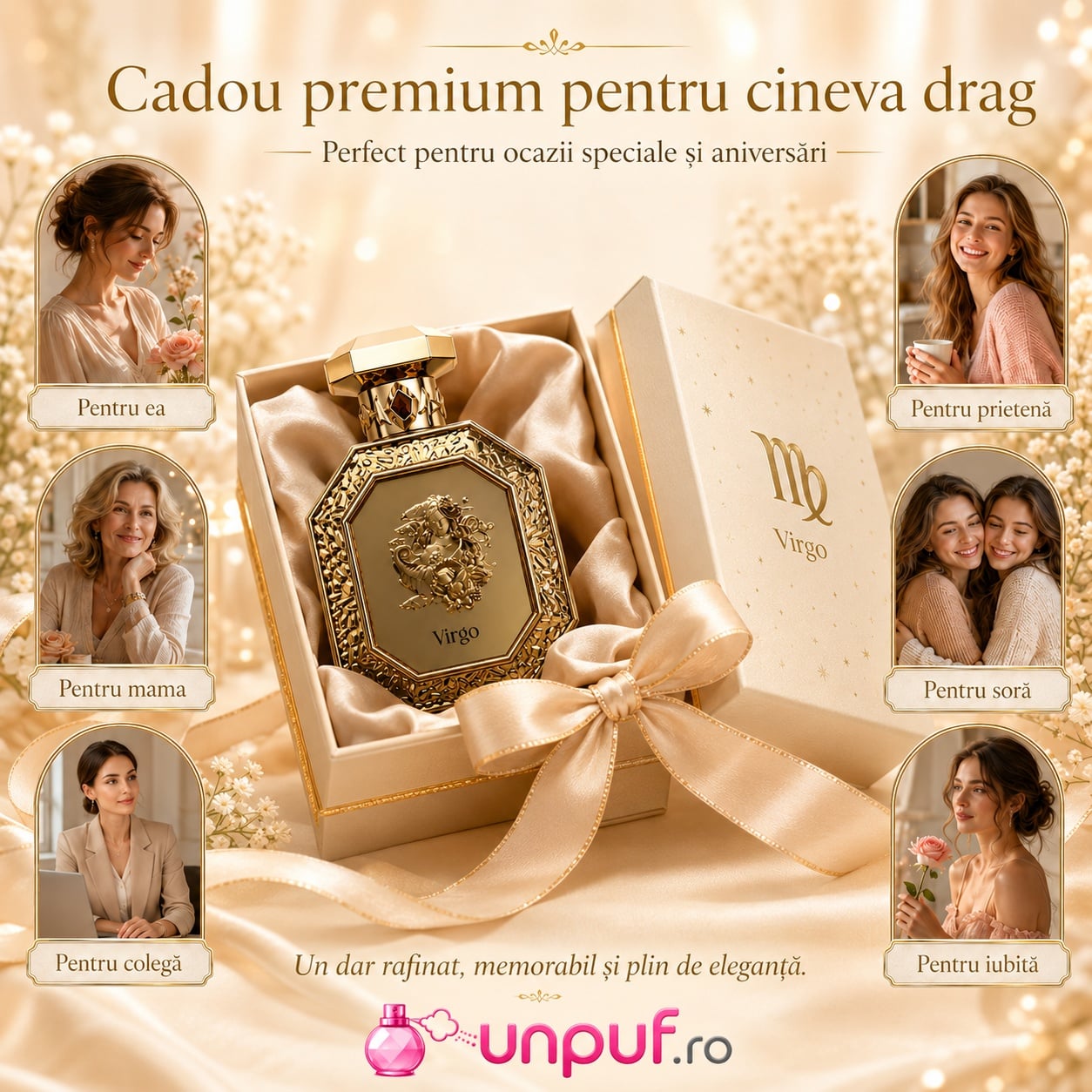 Cadou premium Genesis Virgo French Avenue pentru ea, pentru el, parteneră, prietenă, colegă sau mamă