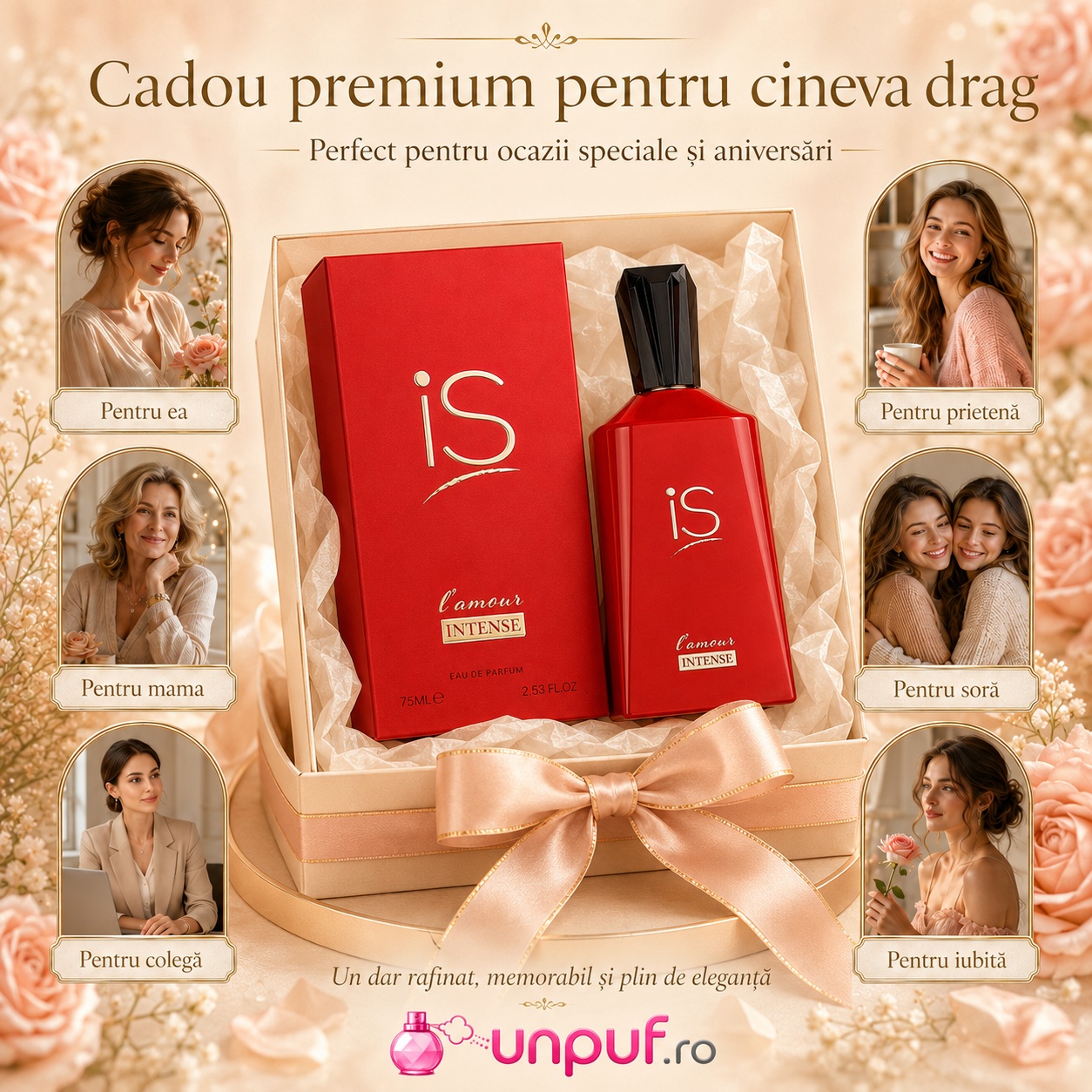 iS l'Amour Intense cadou premium pentru ea pentru mamă pentru soră pentru prietenă pentru colegă și iubită