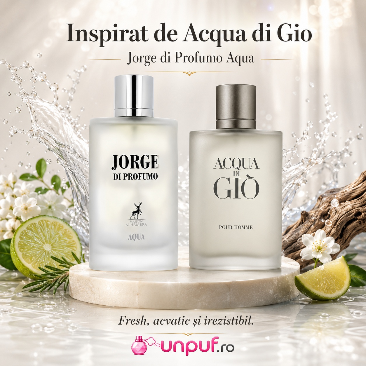 Jorge Di Profumo Aqua Maison Alhambra inspirat de Acqua di Gio fresh acvatic și irezistibil