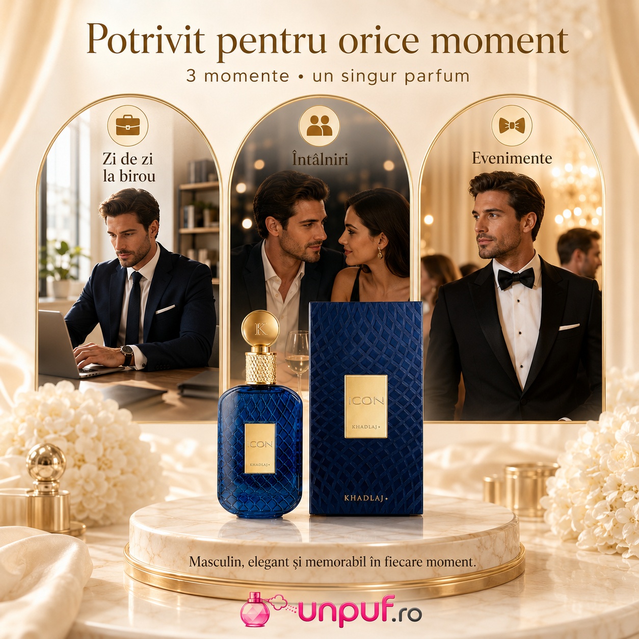 Khadlaj Icon potrivit pentru zi de zi la birou, întâlniri și evenimente speciale