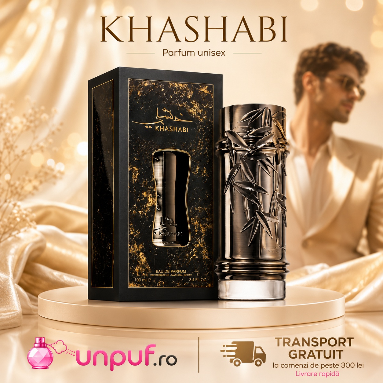 Khashabi Lattafa parfum unisex cu transport gratuit peste 300 lei și livrare rapidă