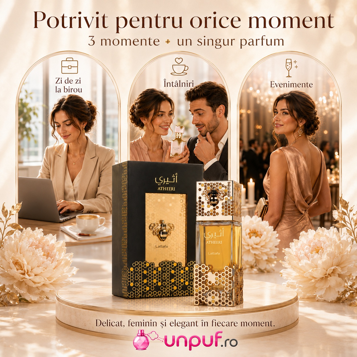 Lattafa Atheeri parfum de damă potrivit pentru zi de zi la birou întâlniri și evenimente speciale