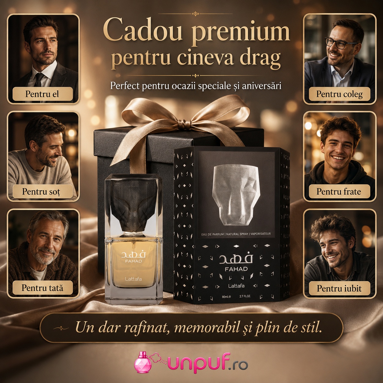 Lattafa Fahad cadou premium pentru el, soț, tată, frate, coleg sau iubit