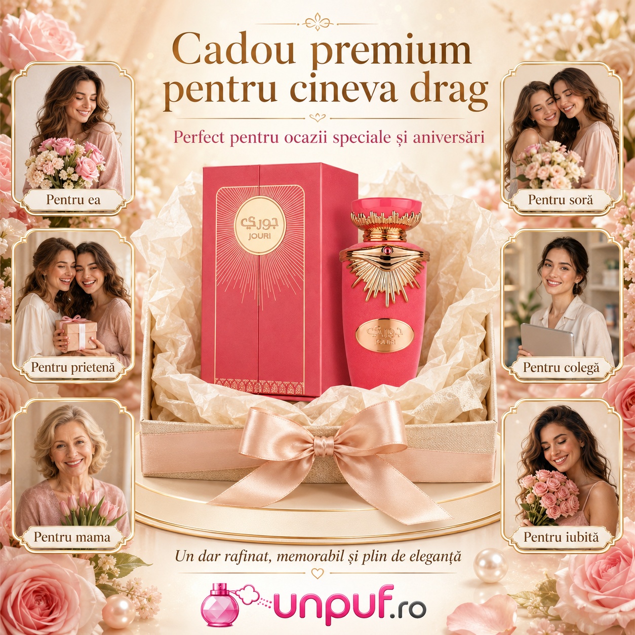 Lattafa Jouri cadou premium pentru ea, mamă, soră, prietenă, colegă sau iubită