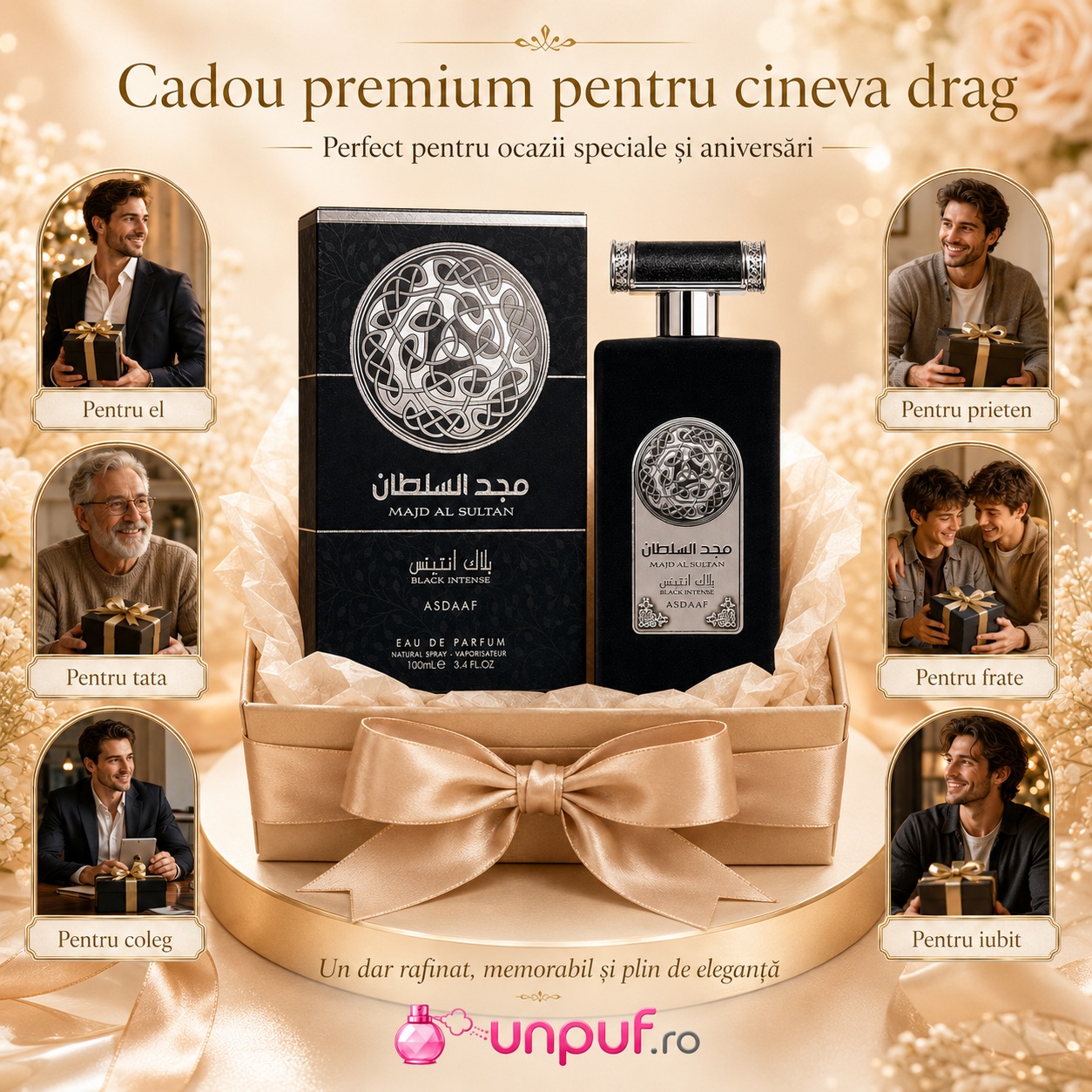 Lattafa Majd Al Sultan Black cadou premium pentru el pentru tată pentru coleg pentru prieten pentru frate sau iubit