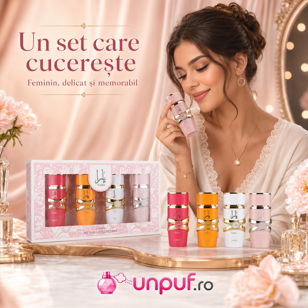 Lattafa My Yara Collection 25ml Set, parfumuri unisex potrivite pentru zi de zi și cadou