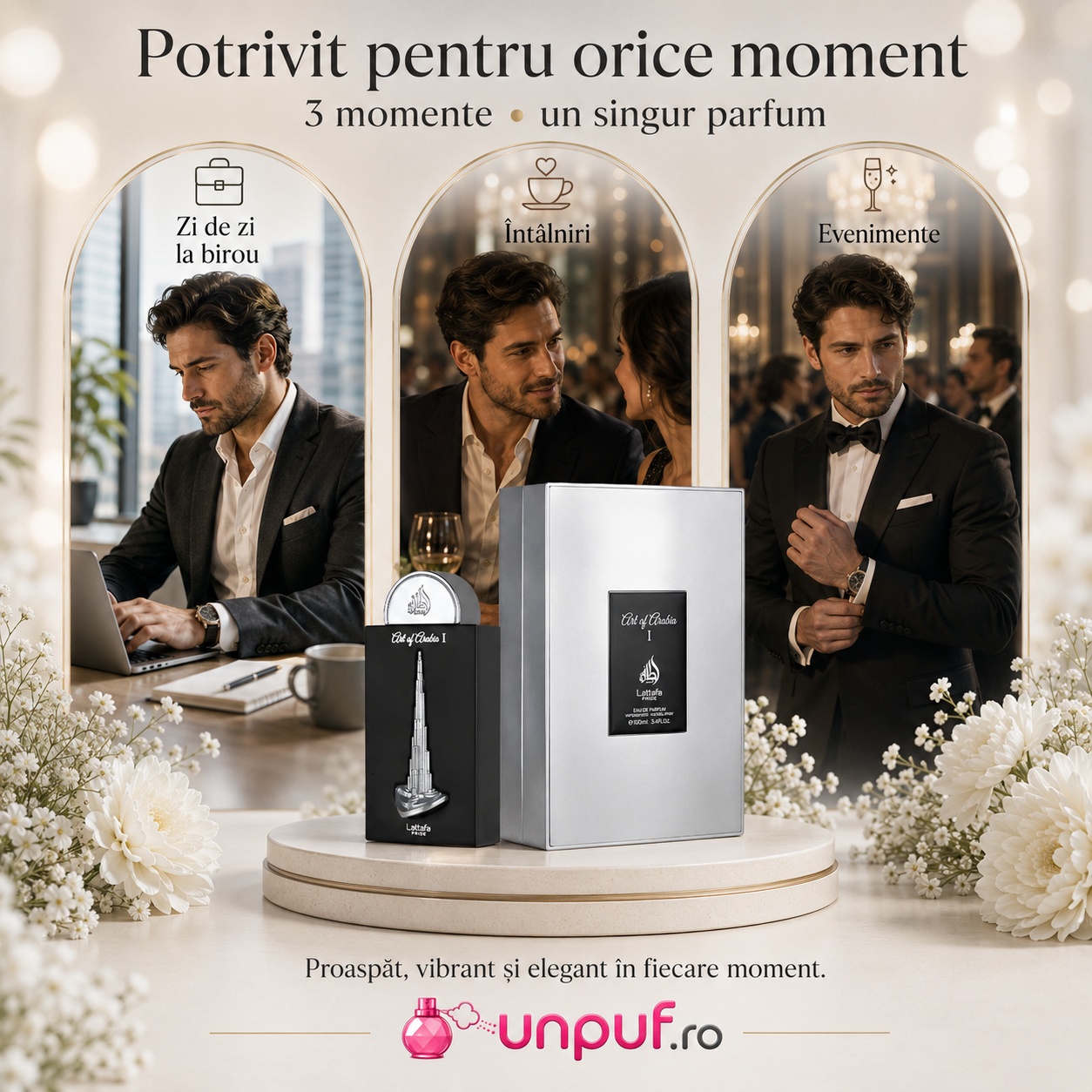Lattafa Pride Art Of Arabia I parfum potrivit pentru zi de zi, birou, &icirc;nt&acirc;lniri și evenimente elegante