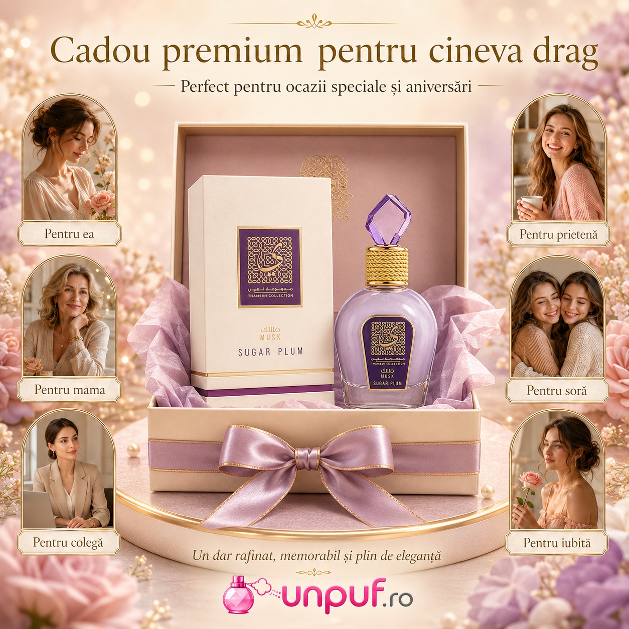 Lattafa Thameen Sugar Plum cadou premium pentru ea mamă soră prietenă colegă sau iubită