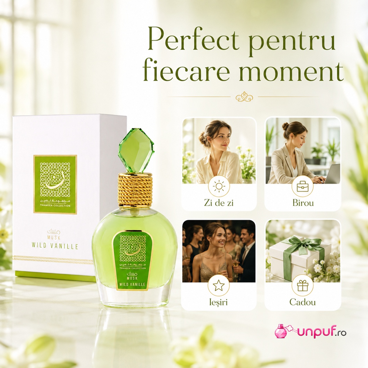 Parfum Lattafa Thameen Wild Vanille perfect pentru zi de zi, birou, ieșiri și cadou