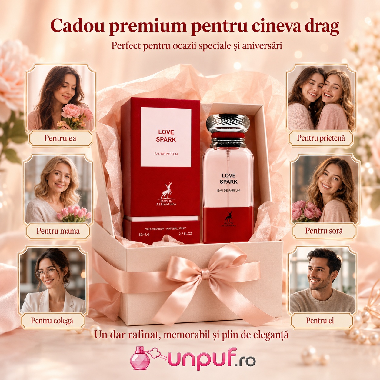 Love Spark Maison Alhambra cadou premium pentru ea pentru prietenă pentru mamă pentru soră pentru colegă sau pentru el