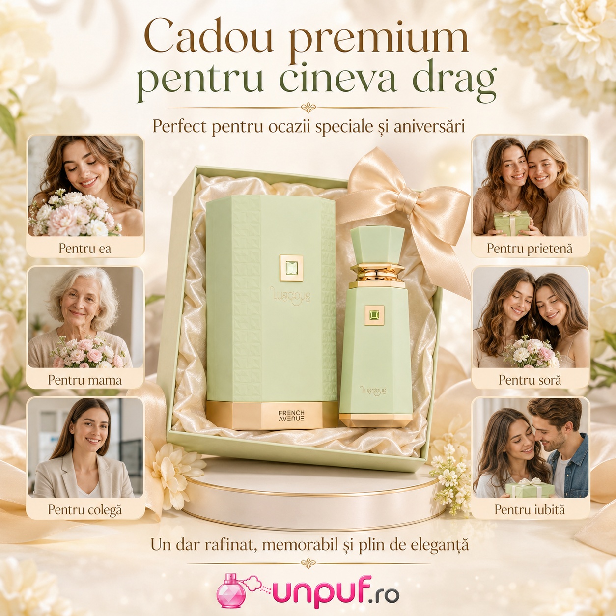Luscious French Avenue cadou premium pentru ea, mamă, soră, prietenă, colegă sau iubită