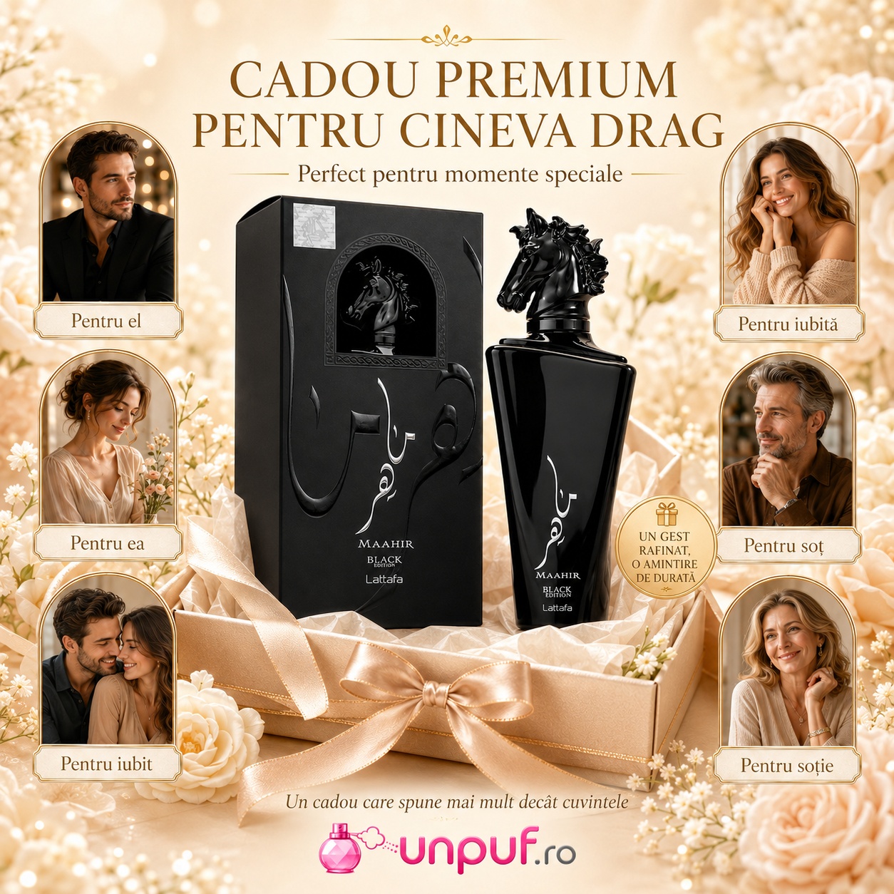 Maahir Black Edition Lattafa cadou premium pentru el iubit soț tată frate sau prieten