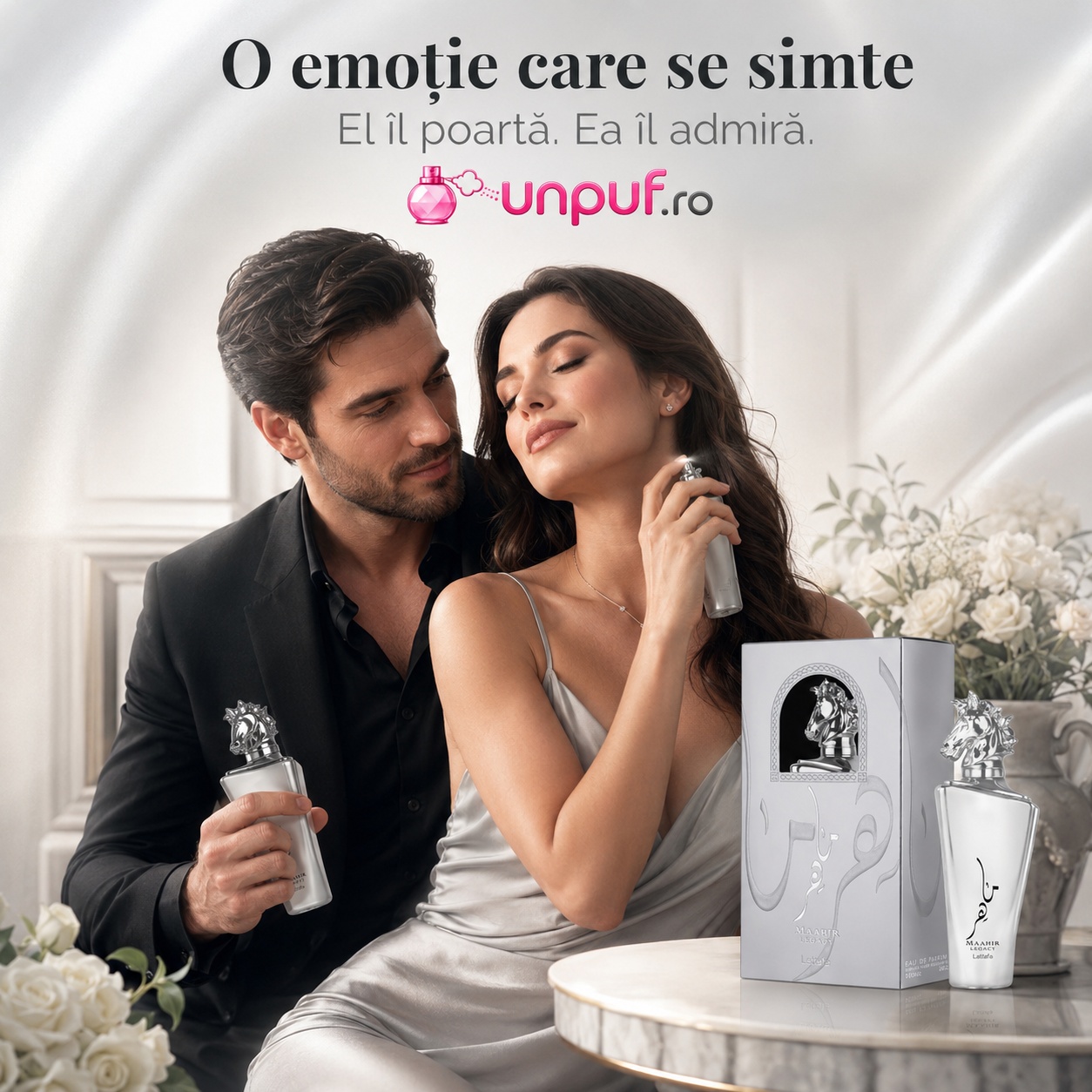 Maahir Legacy Lattafa parfum romantic unisex, o emoție care se simte