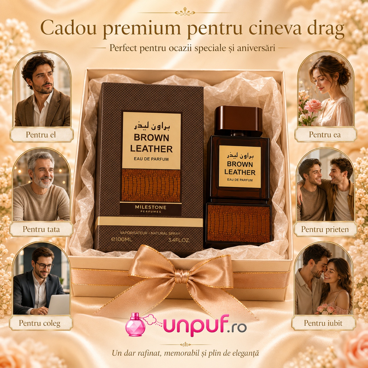 Milestone Brown Leather cadou premium pentru el pentru ea pentru tată pentru coleg pentru prieten sau pentru iubit