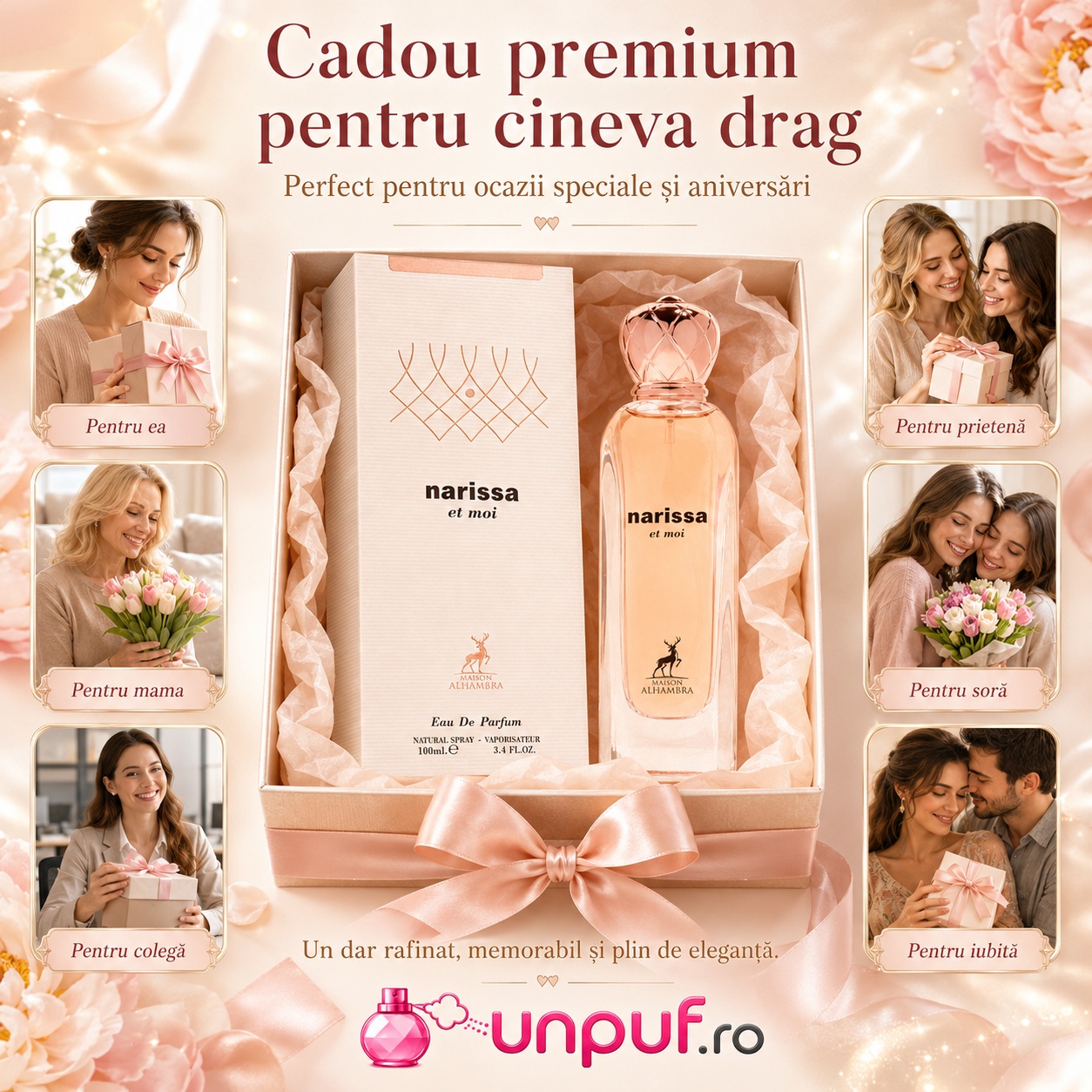 Narissa Et Moi Maison Alhambra cadou premium pentru ea, mamă, soră, prietenă, colegă sau iubită