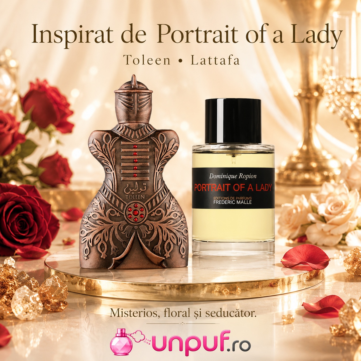 Niche Emarati Toleen inspirat de Portrait of a Lady parfum misterios floral și seducător