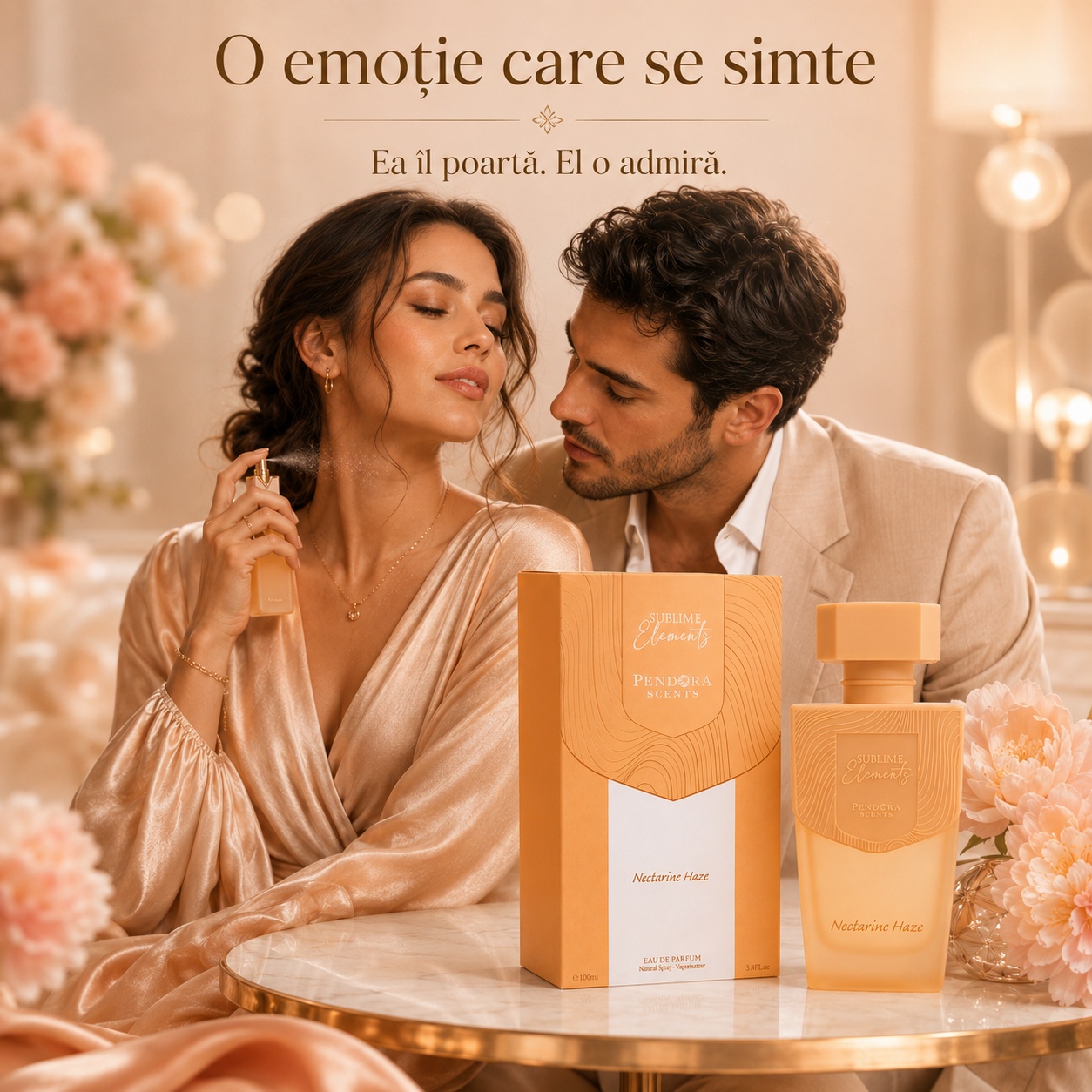 Pendora Scents Nectarine Haze o emoție care se simte, parfum unisex luminos pentru întâlniri