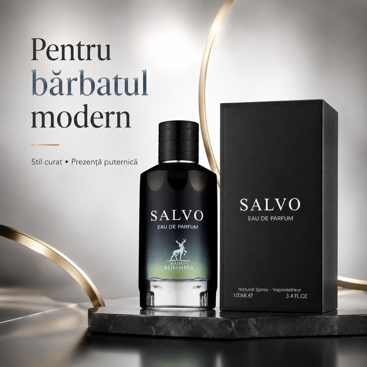 Salvo Maison Alhambra pentru bărbatul modern, stil curat și prezență puternică