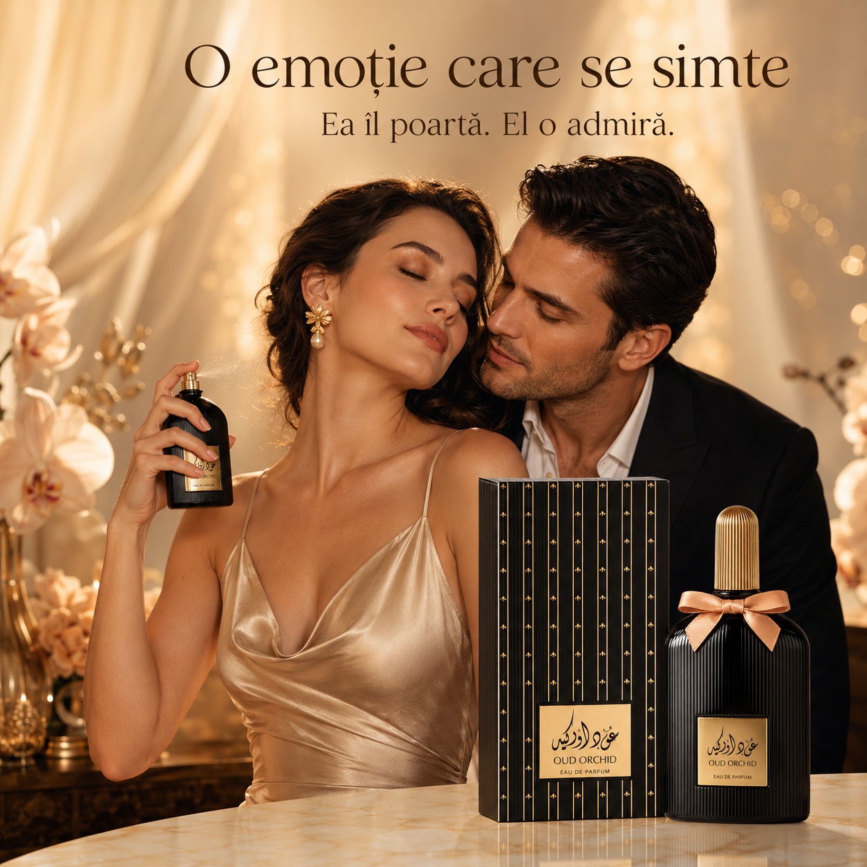 Suroori Oud Orchid parfum pentru întâlniri, momente romantice și apariții elegante