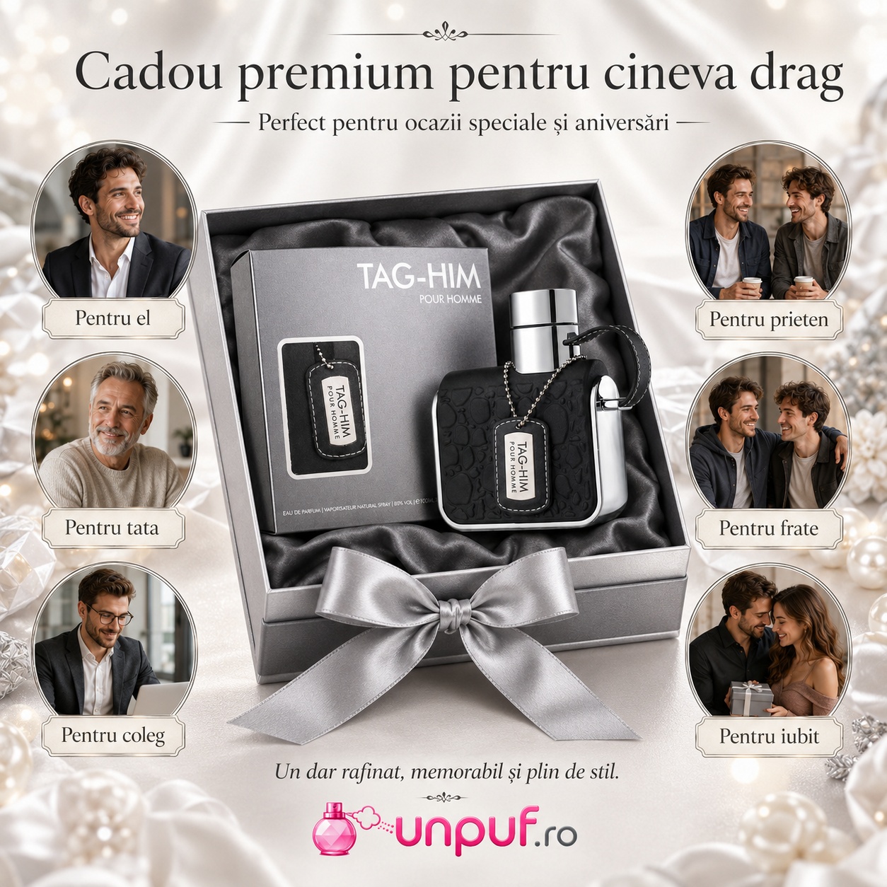 Tag For Him Armaf cadou premium pentru el tată frate prieten coleg sau iubit