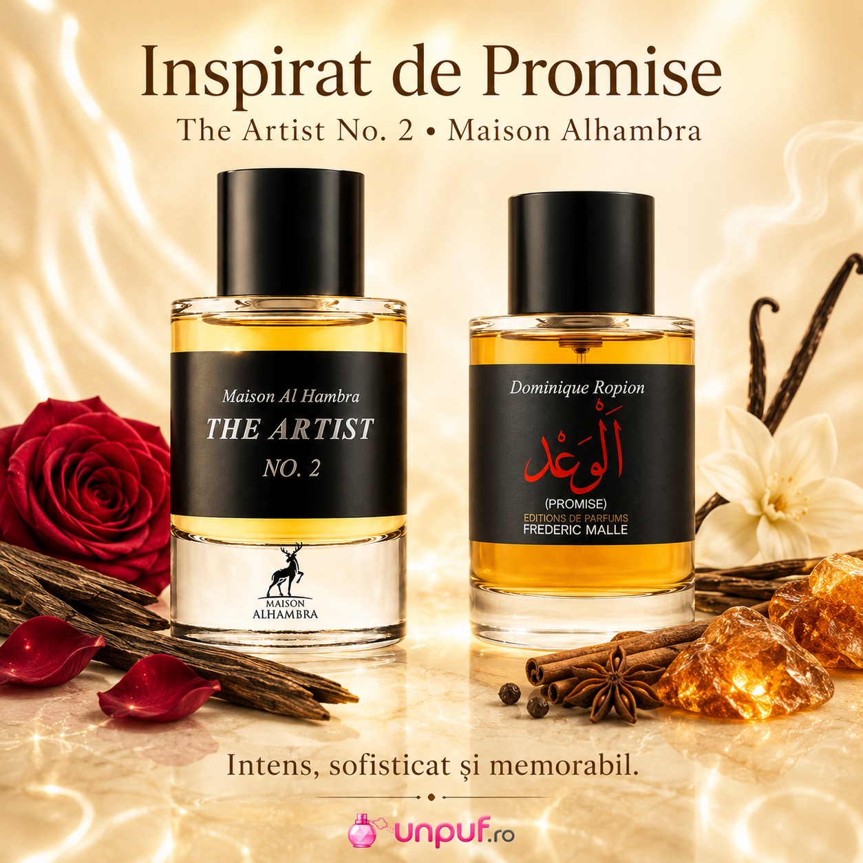 The Artist No. 2 Maison Alhambra inspirat de Promise Frederic Malle parfum intens sofisticat și memorabil